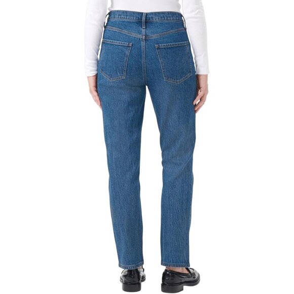 Kirkland Signature Women's High-Rise Straight Leg Jean, (Blue, 4x28), New - Picture 2 of 4